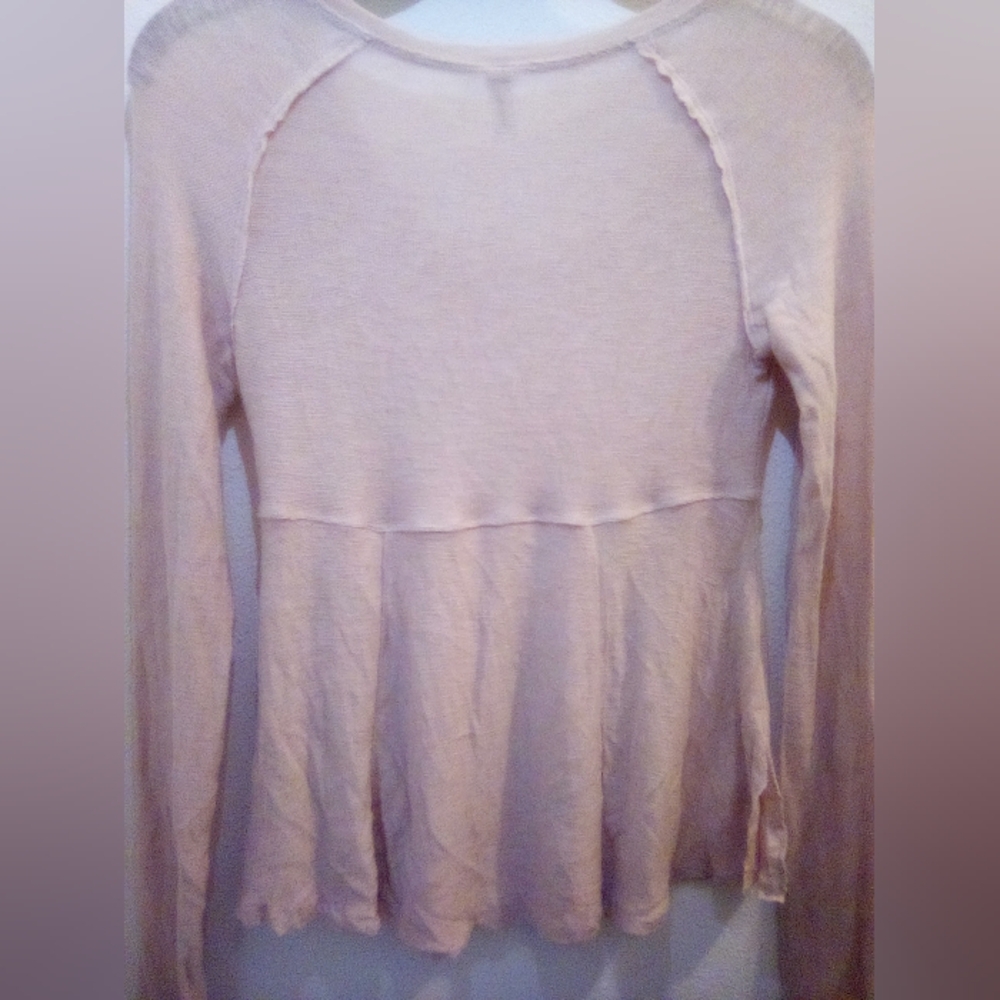 Free People Intimately Super Scoop Long Sleeve Top Size XS Boho Feminine - Picture 12 of 14